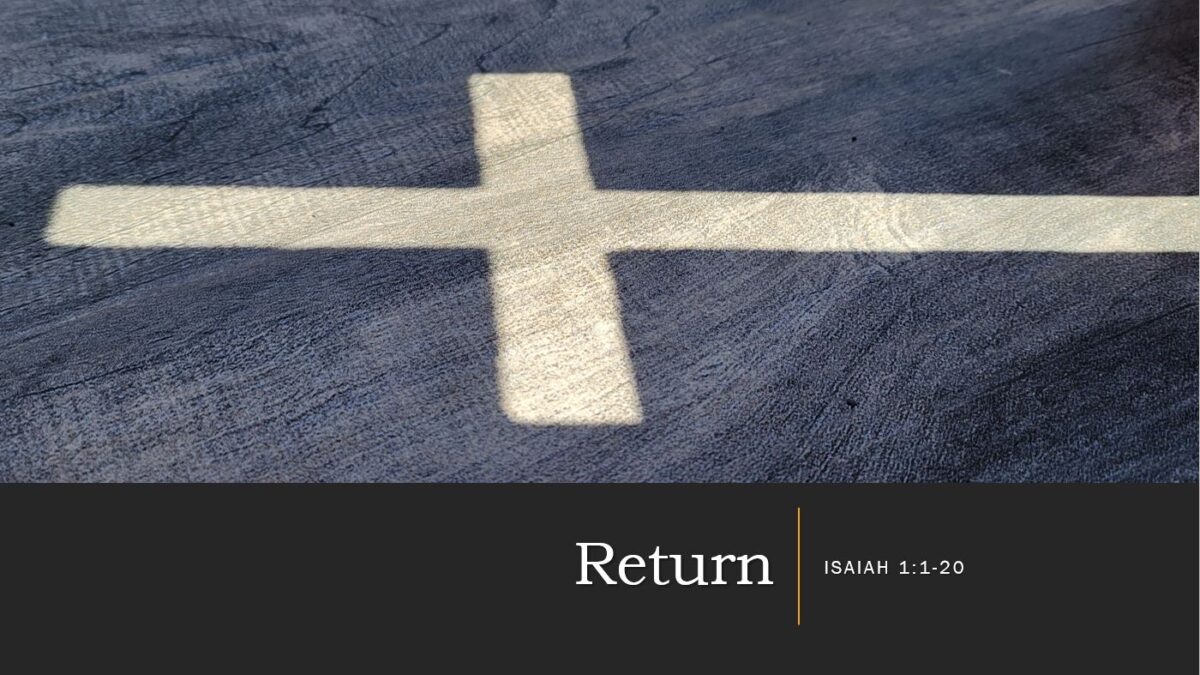 Return (Isaiah 1:1-20)